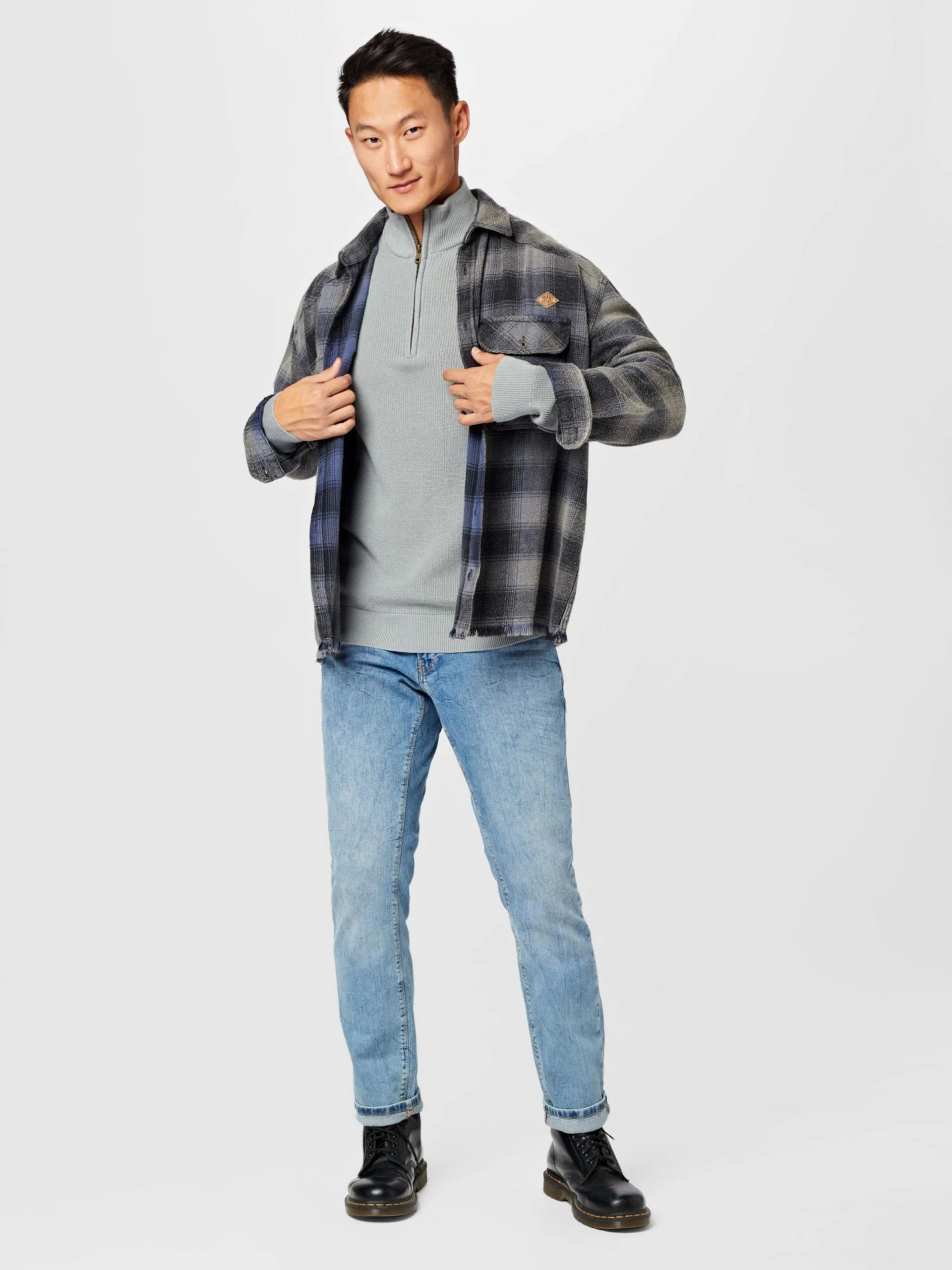 Blend Coltruien Trui Codford Heren Grijs 6 Blend Coltruien Trui Codford Heren Grijs - Afbeelding 4