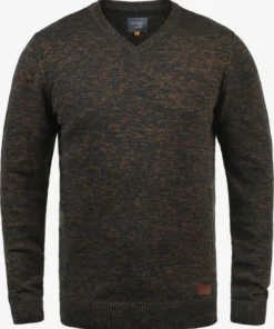 Blend V-hals Truien Trui Dansel Heren Bruin