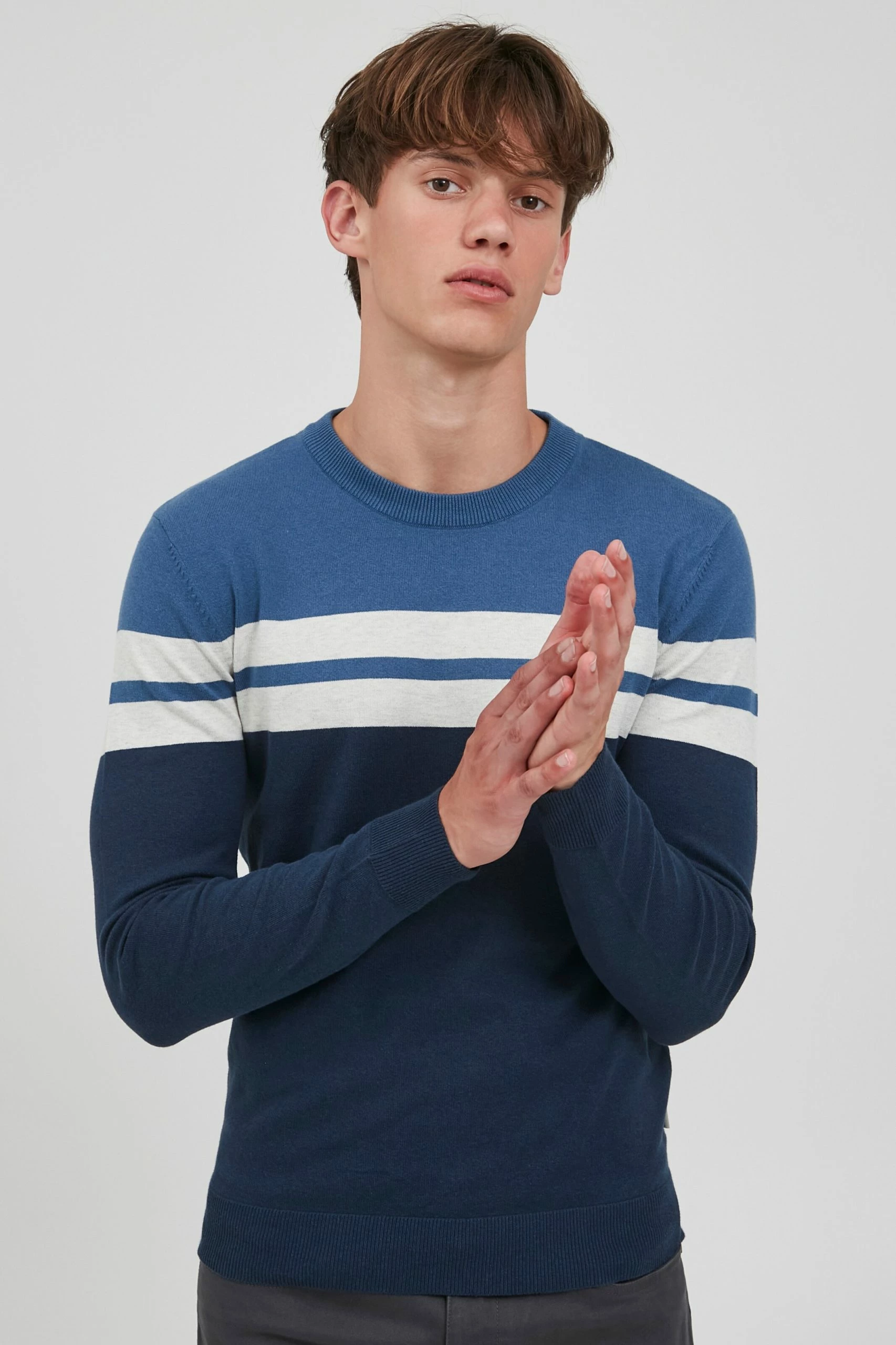 Blend Crewneck Truien Trui Narius Heren Blauw 4 Blend Crewneck Truien Trui Narius Heren Blauw - Afbeelding 2