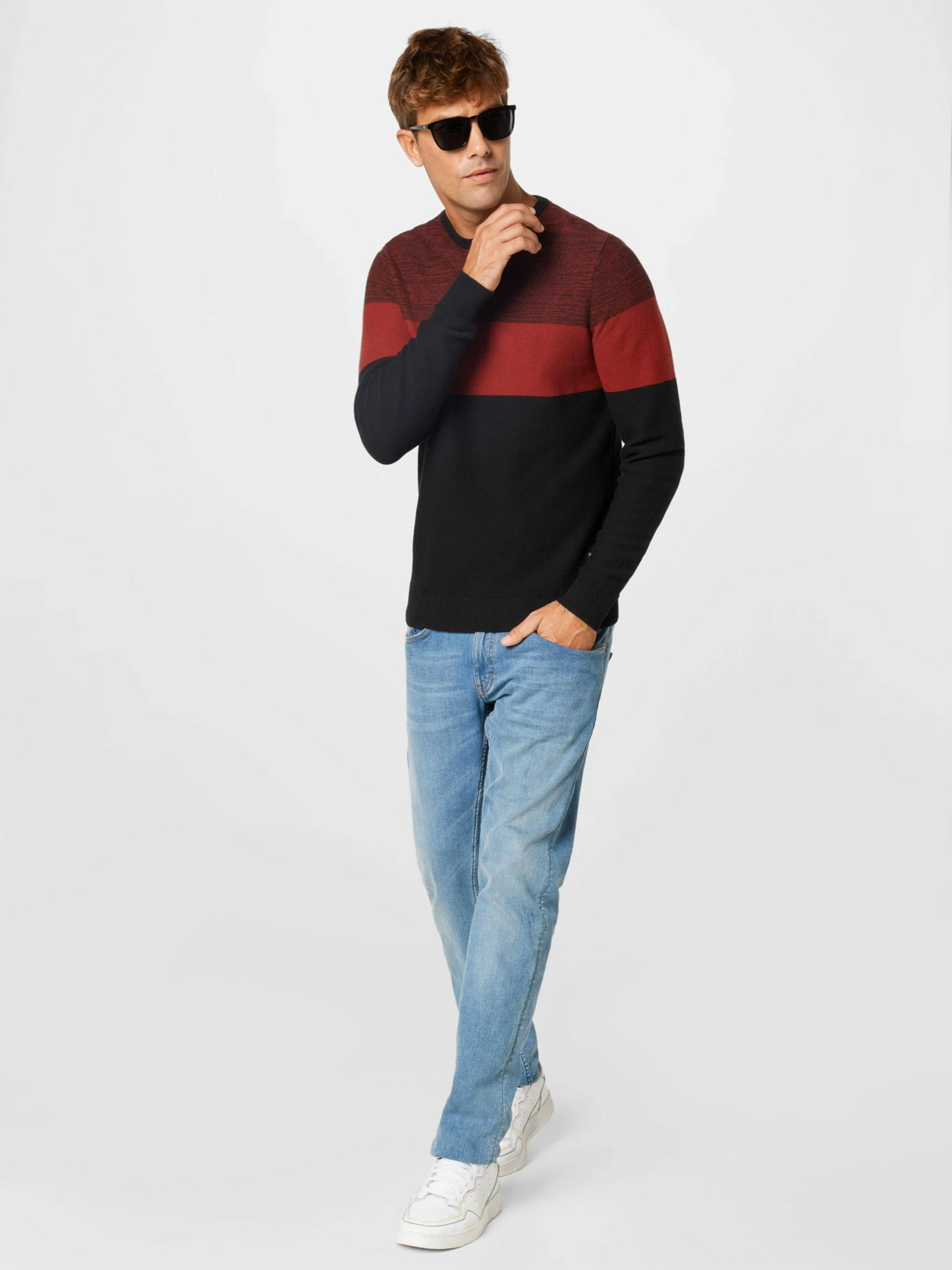 Blend Crewneck Truien Trui Heren Rood / Zwart 6 Blend Crewneck Truien Trui Heren Rood / Zwart - Afbeelding 4
